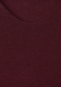 T-Shirt Mit V-Ausschnitt