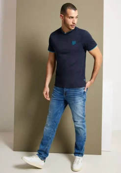 T-Shirt Mit V-Ausschnitt