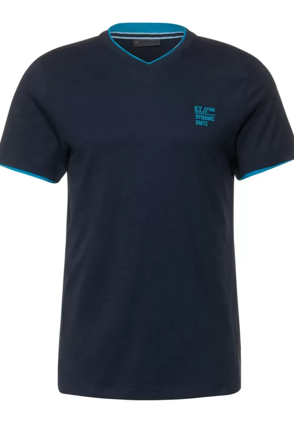 T-Shirt Mit V-Ausschnitt
