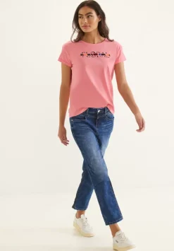 T-Shirt Mit Wording Print
