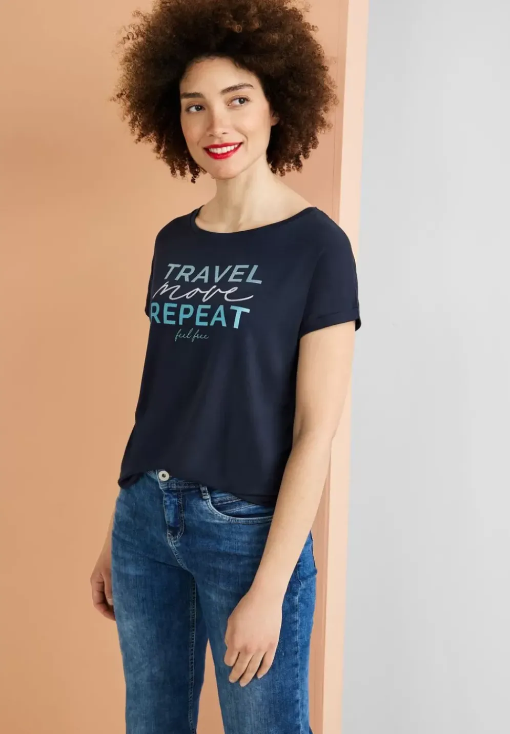 T-Shirt Mit Wording Print