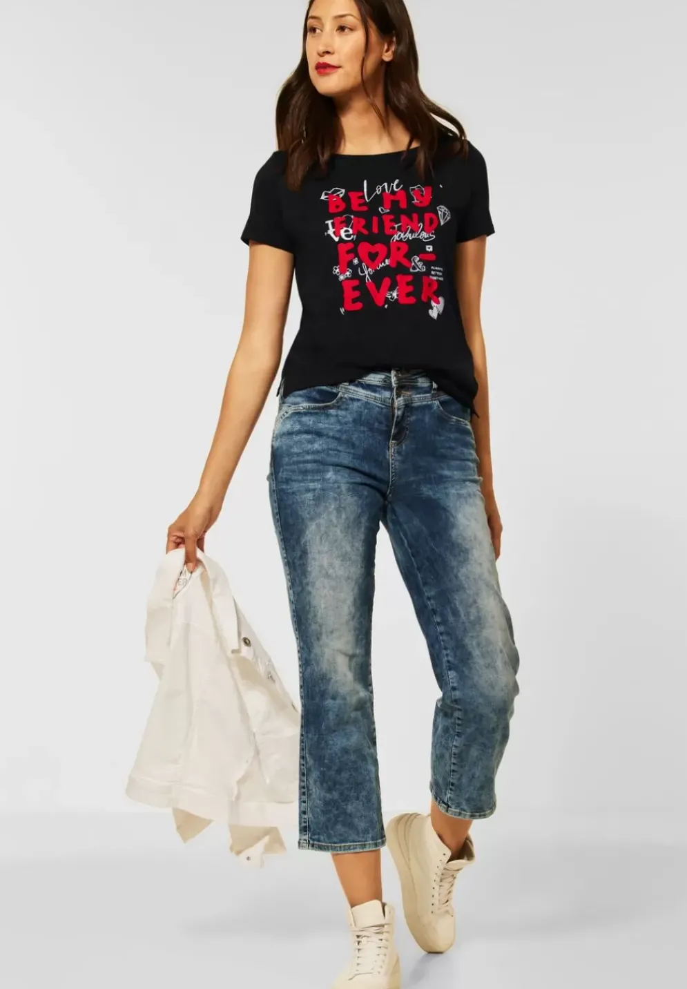 T-Shirt Mit Wording Print