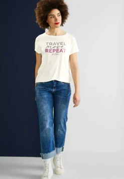 T-Shirt Mit Wording Print