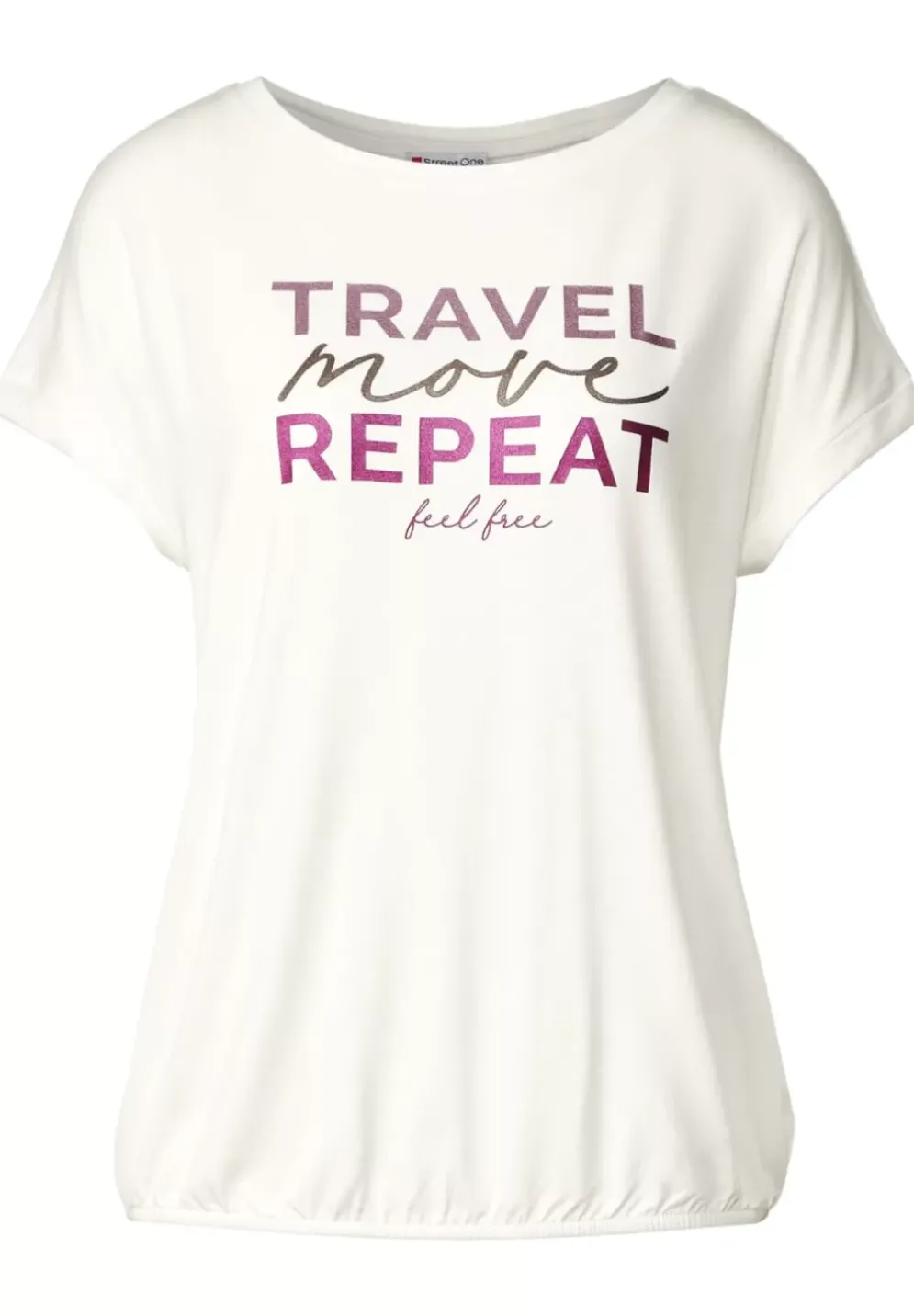 T-Shirt Mit Wording Print