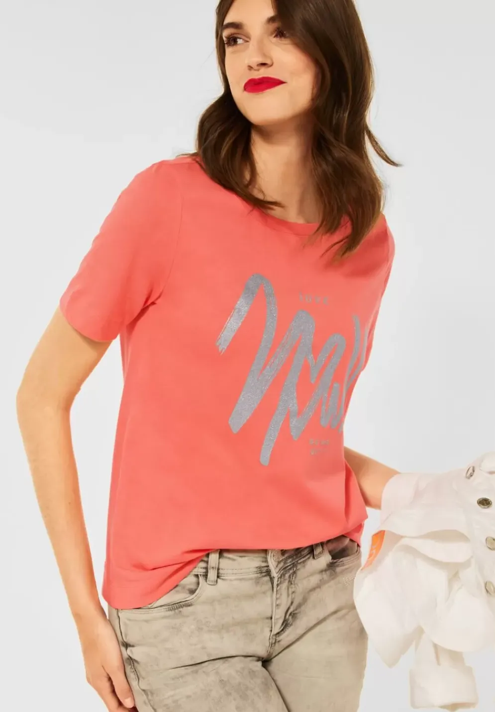 T-Shirt Mit Wordingprint