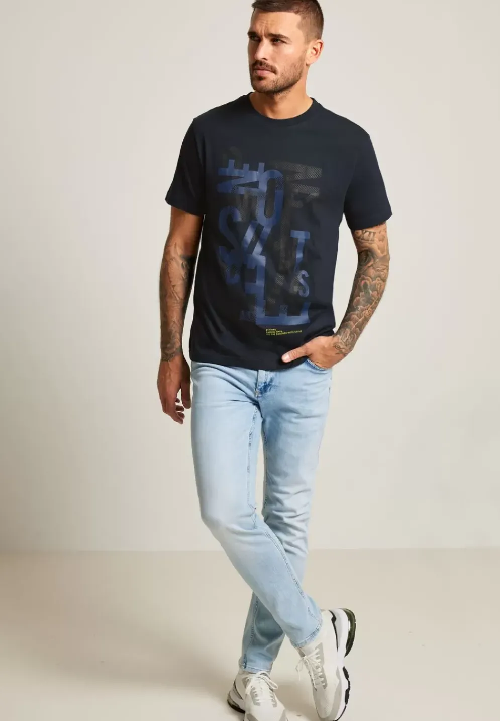 T-Shirt Mit Wordingprint