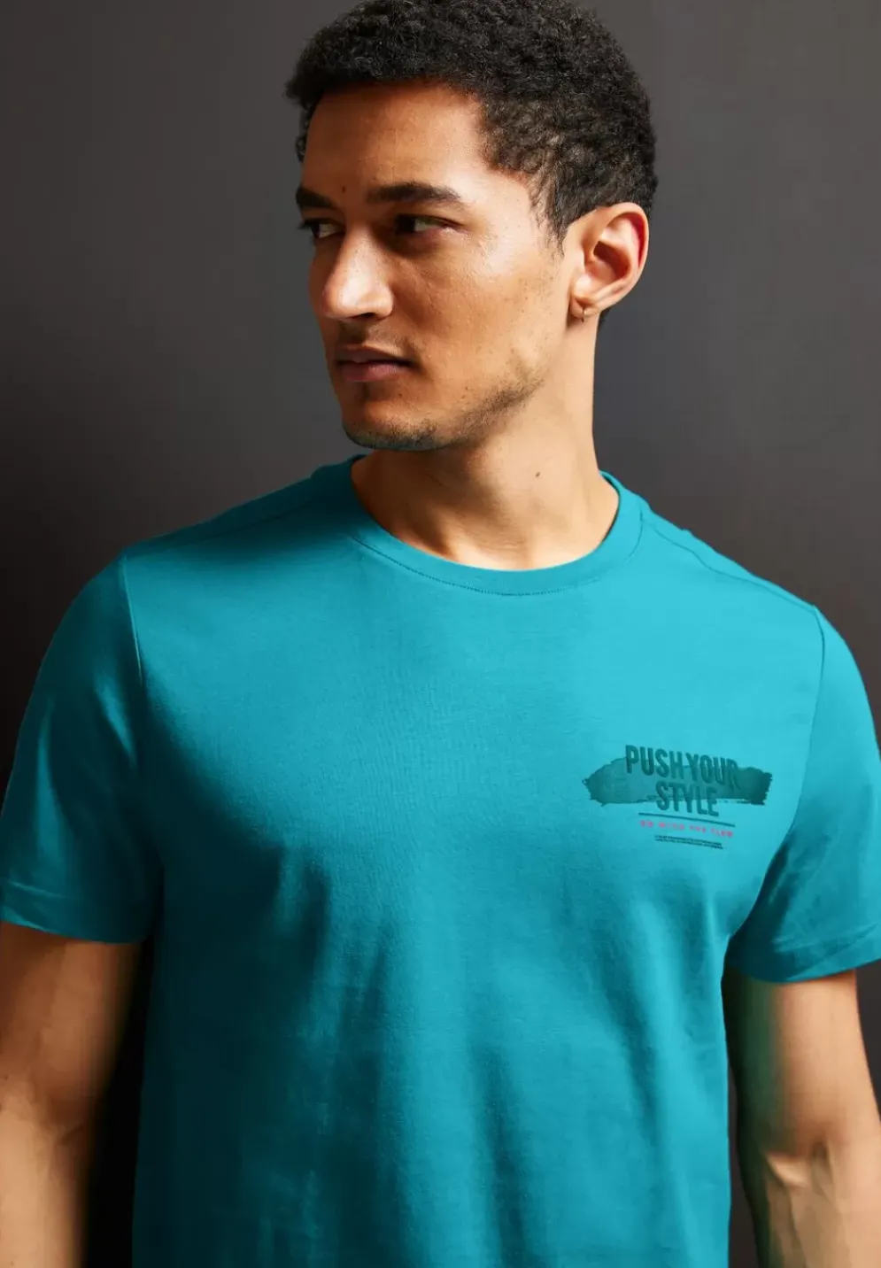 T-Shirt Mit Wordingprint