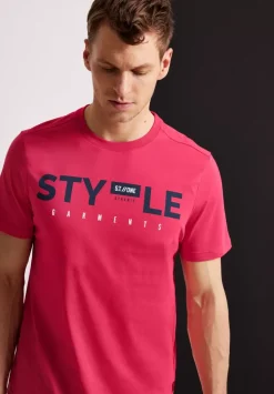 T-Shirt Mit Wordingprint