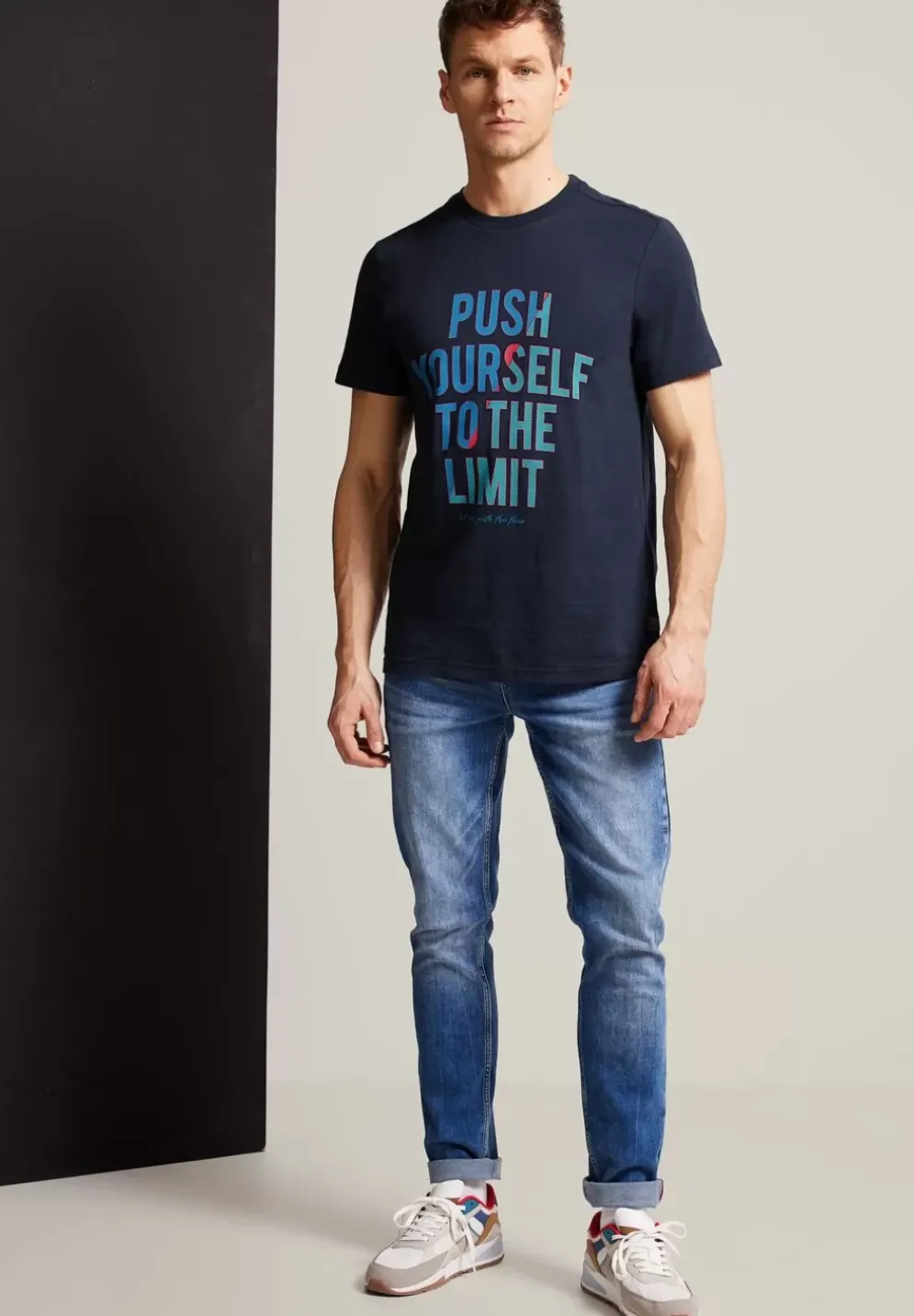 T-Shirt Mit Wordingprint