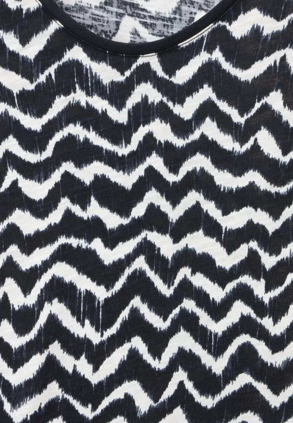 T-Shirt Mit Zick Zack Print