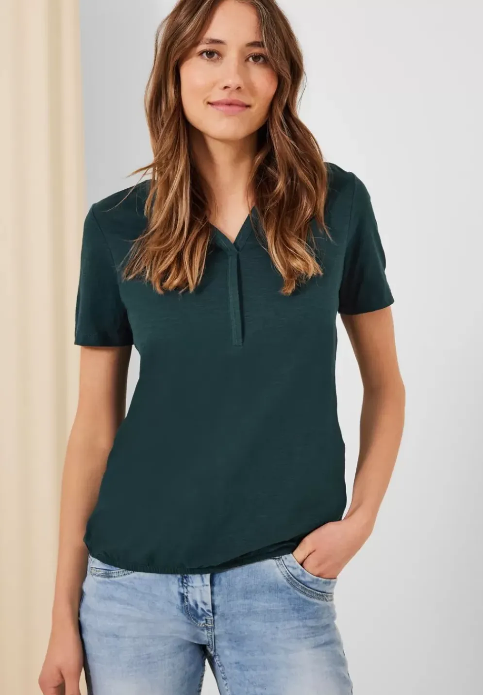 Tunikashirt In Unifarbe