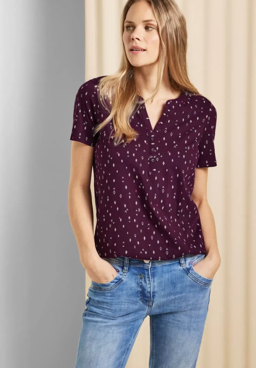 Tunikashirt Mit Minimalprint