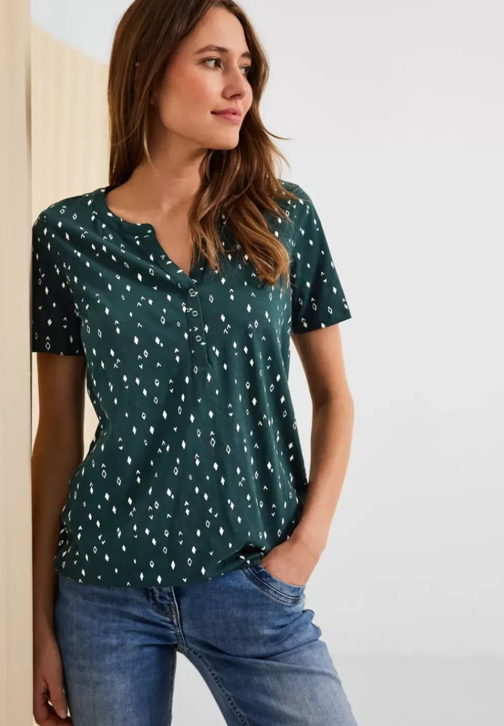 Tunikashirt Mit Minimalprint
