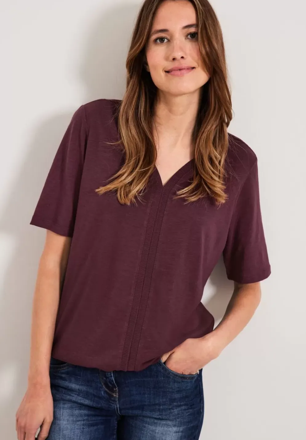 Tunikashirt Mit Rippdetail