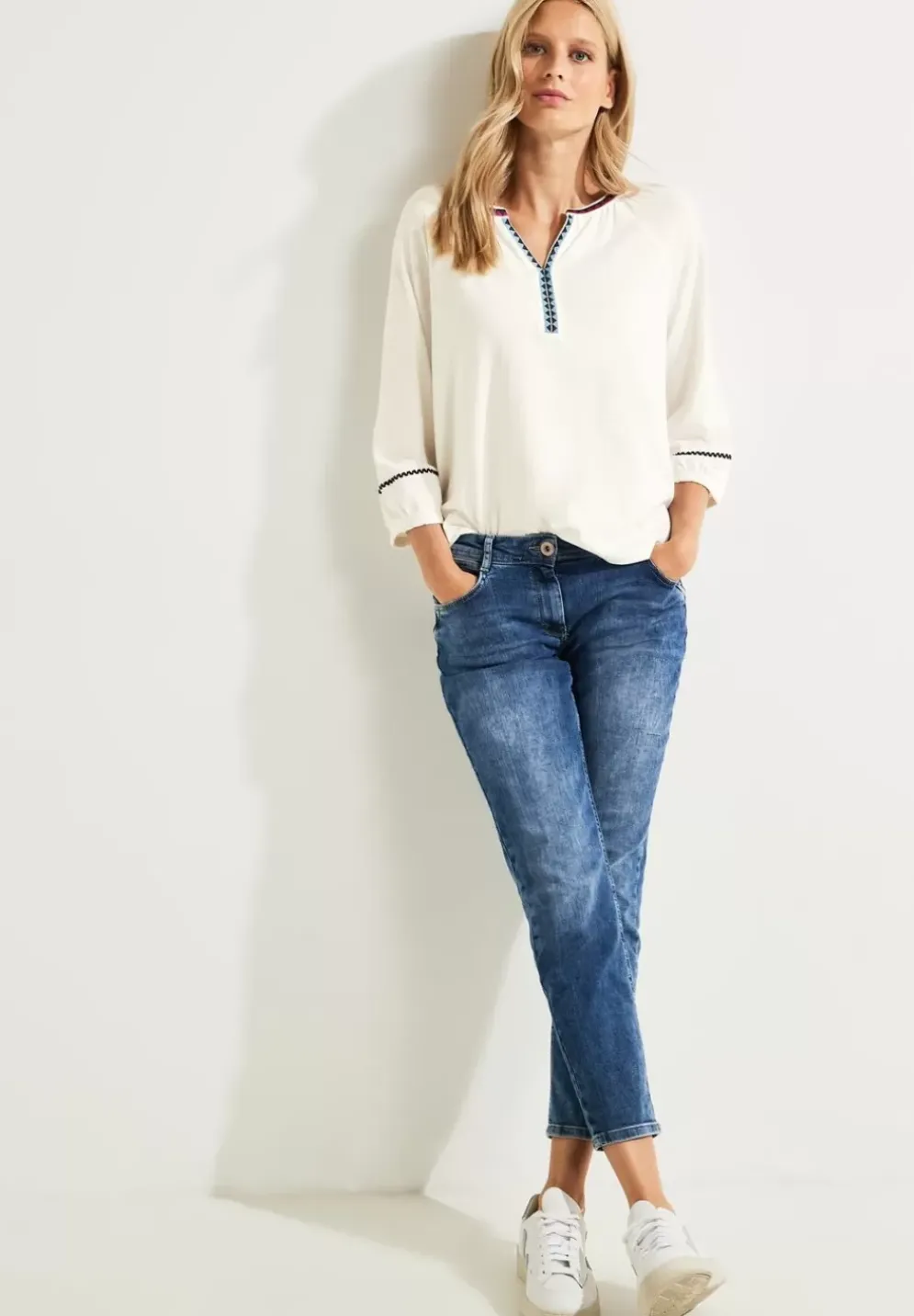 Tunikashirt Mit Stickerei