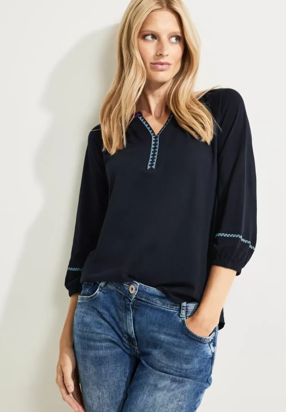 Tunikashirt Mit Stickerei
