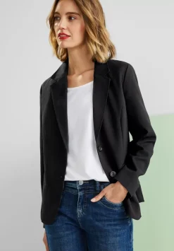 Twill Blazer In Unifarbe