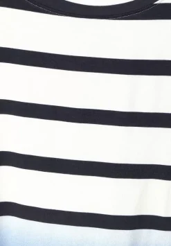 U-Boot Neck Streifenkleid