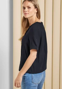 Unifarbene Basic Bluse