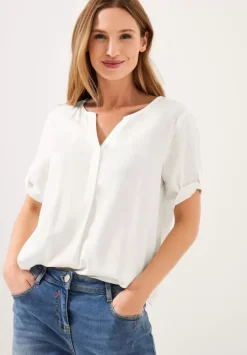 Unifarbene Basic Bluse