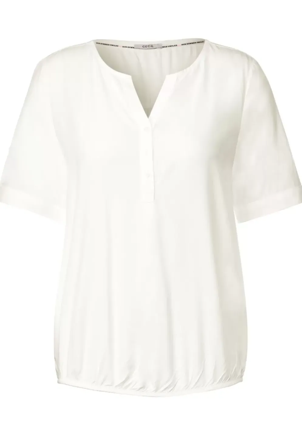 Unifarbene Basic Bluse