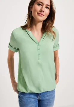 Unifarbene Basic Bluse