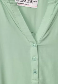Unifarbene Basic Bluse
