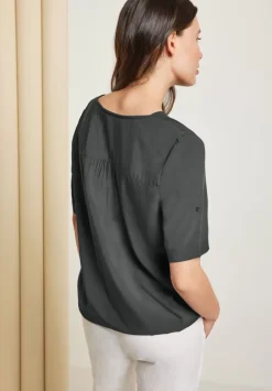 Unifarbene Basic Bluse