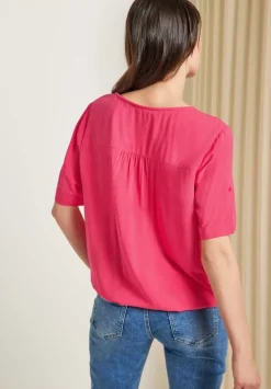Unifarbene Basic Bluse