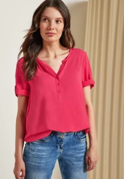 Unifarbene Basic Bluse