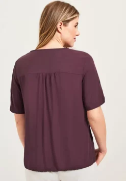 Unifarbene Basic Bluse