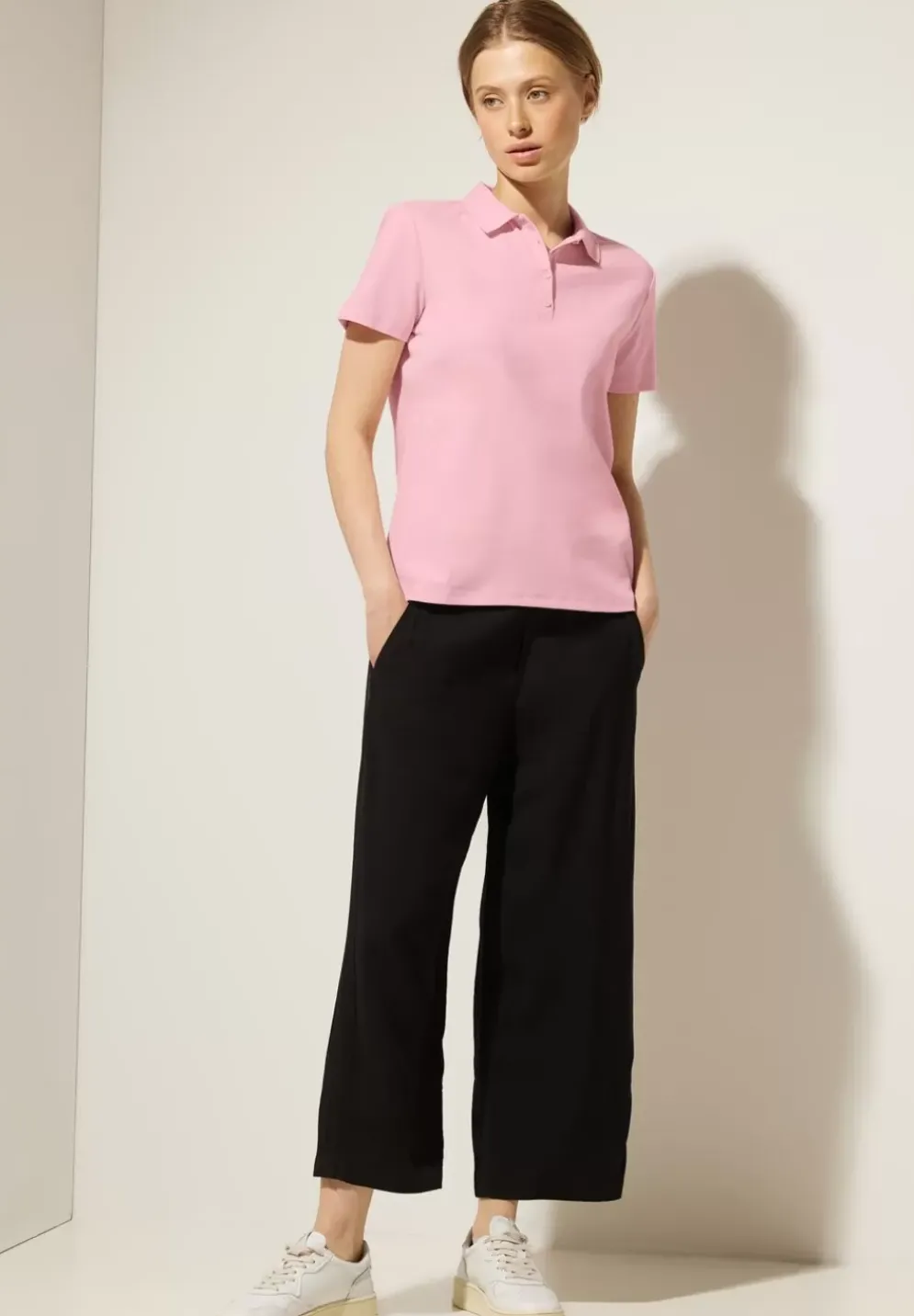 Unifarbenes Poloshirt