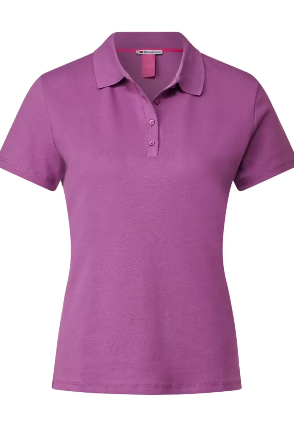 Unifarbenes Poloshirt