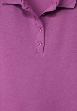 Unifarbenes Poloshirt