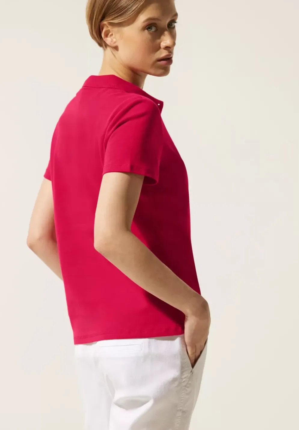 Unifarbenes Poloshirt