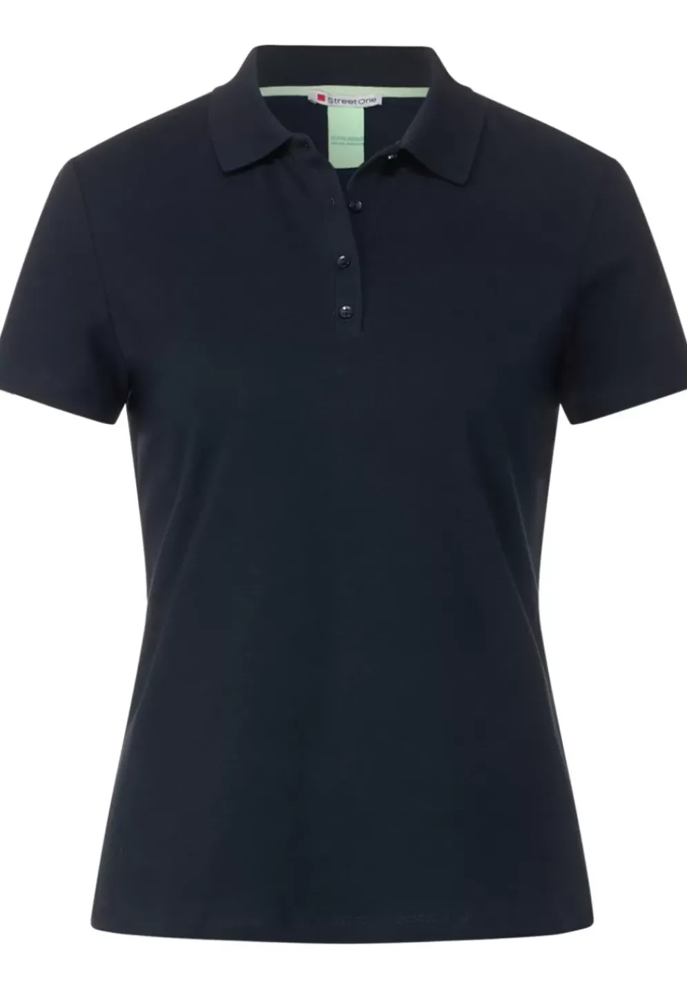 Unifarbenes Poloshirt