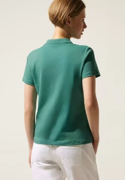Unifarbenes Poloshirt