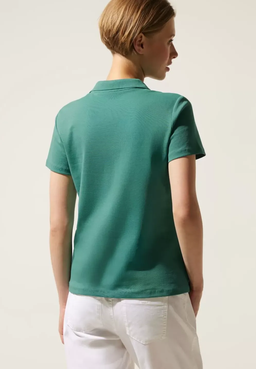 Unifarbenes Poloshirt