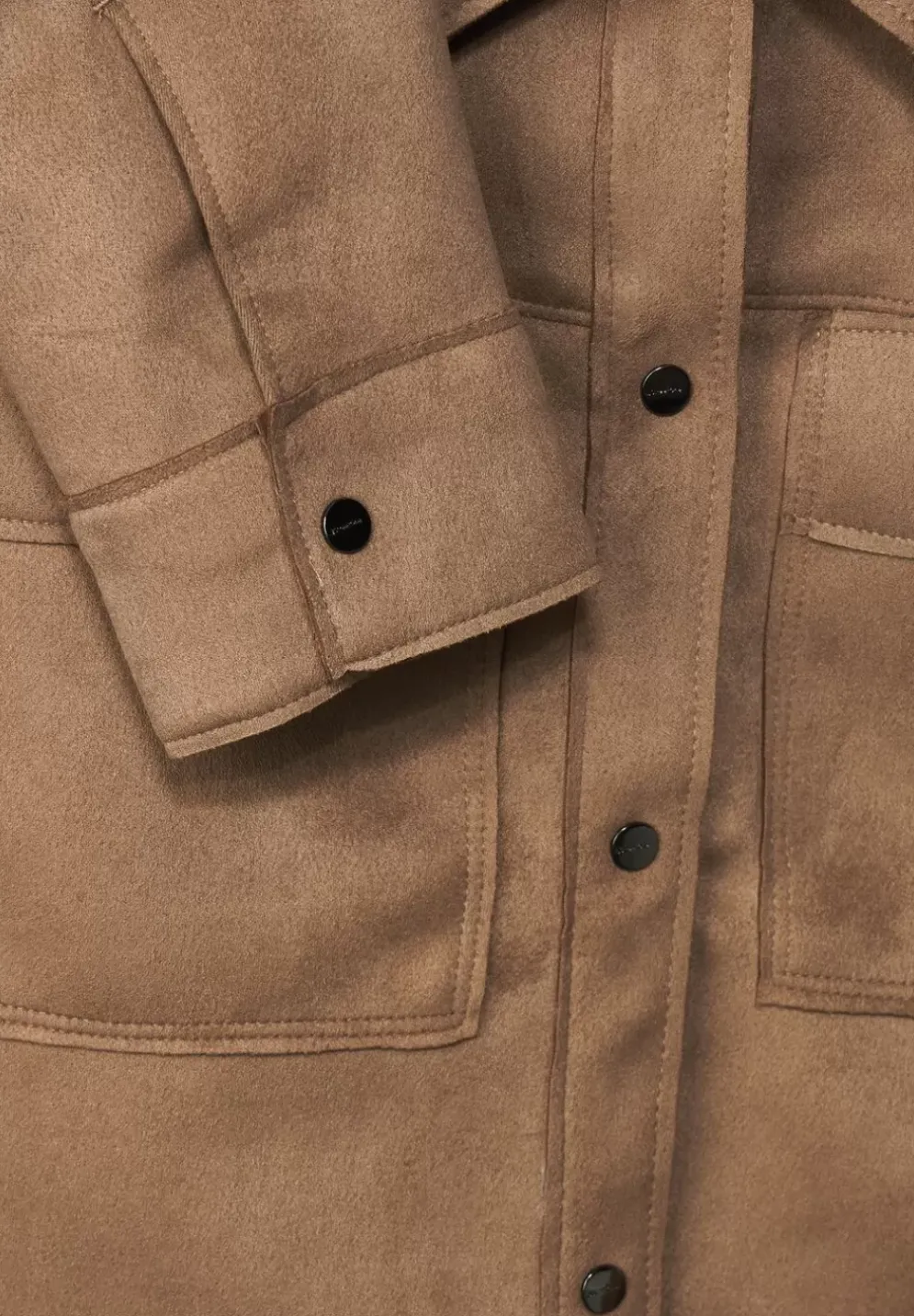 Veloursjacke In Unifarbe
