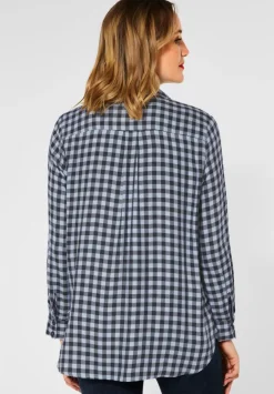 Vichy Bluse Mit Brusttaschen