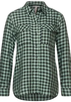 Vichy Bluse Mit Brusttaschen