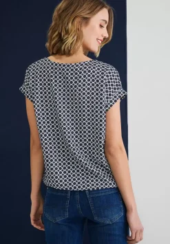 Viskose Bluse Mit Muster