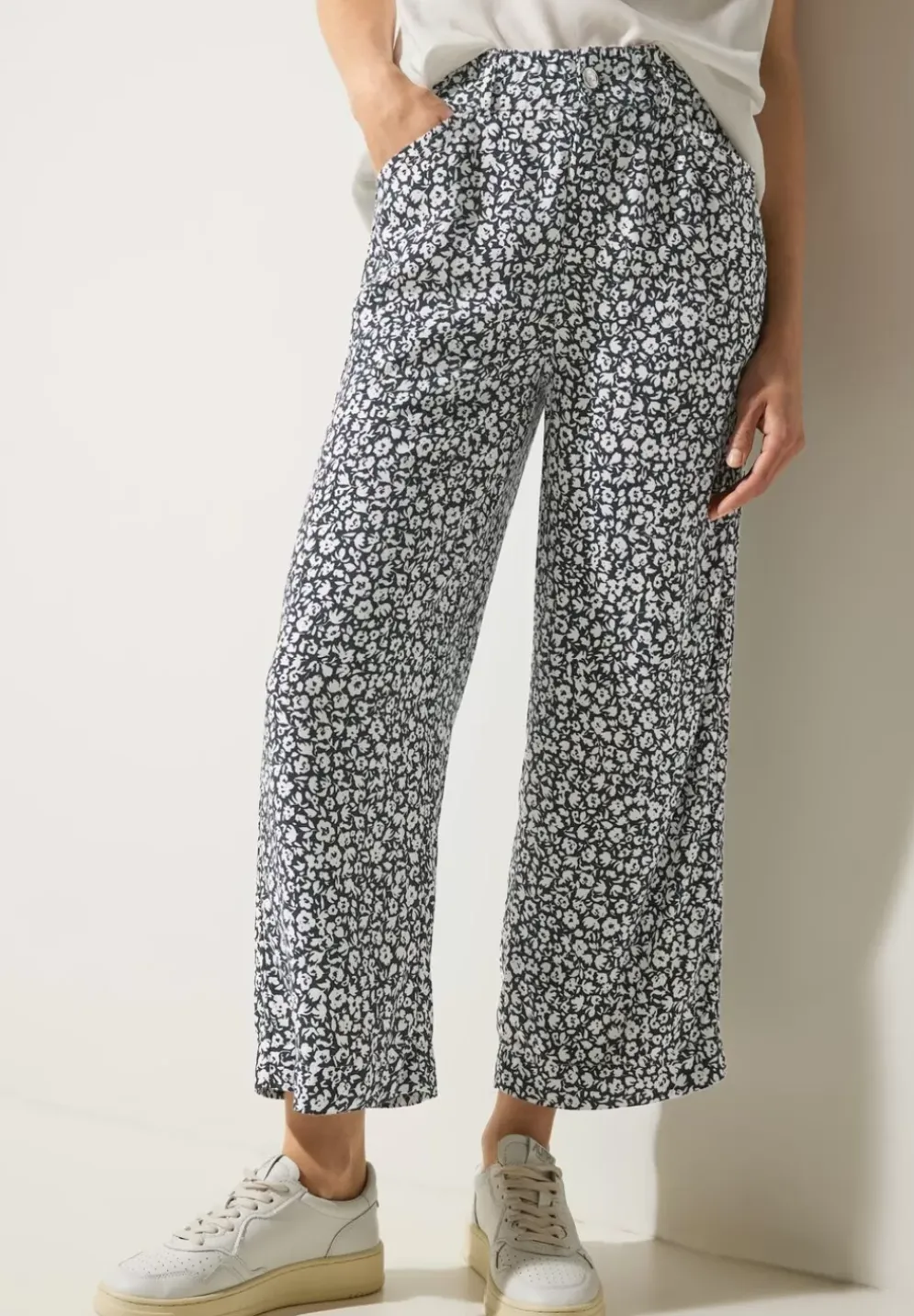 Viskose Casual Fit 7/8 Hose
