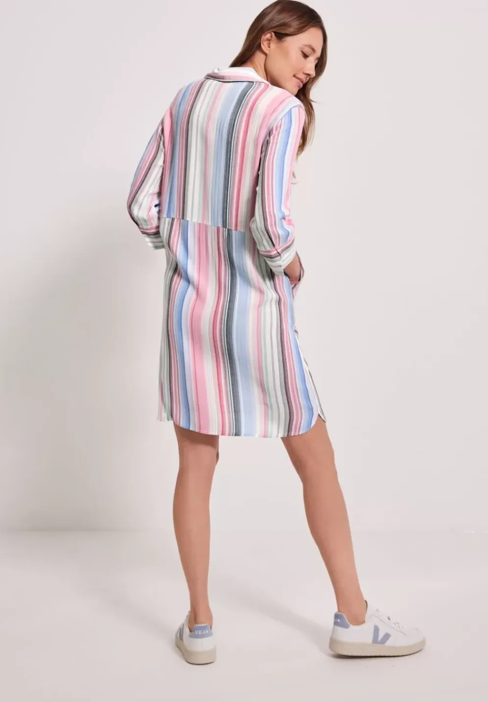 Viskose Hemdblusenkleid