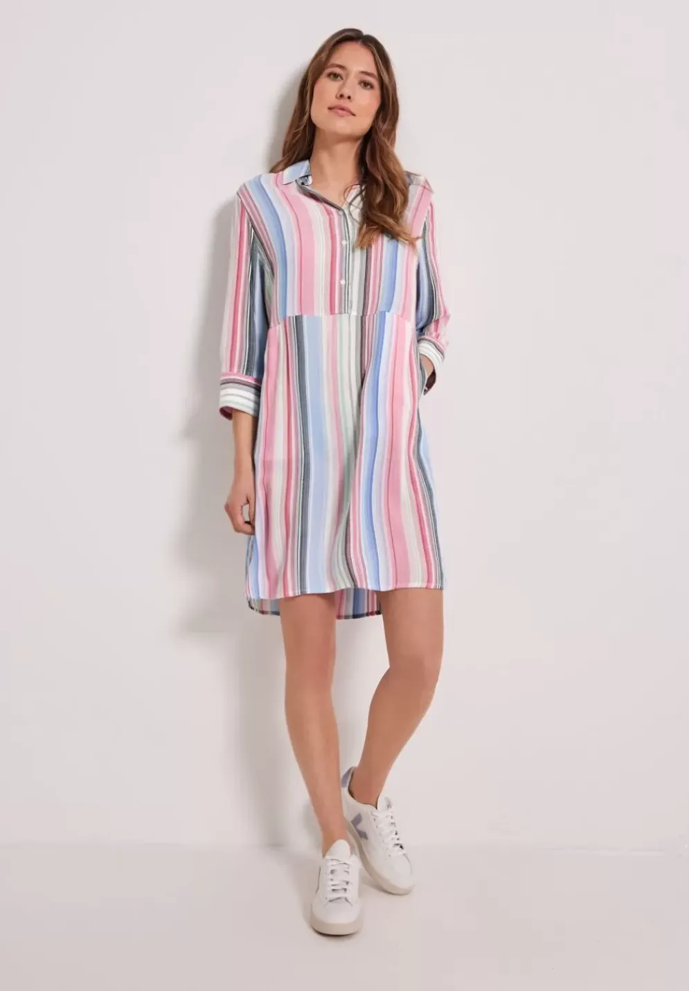Viskose Hemdblusenkleid