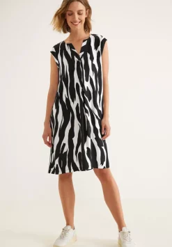 Viskose Kleid Mit Zebraprint