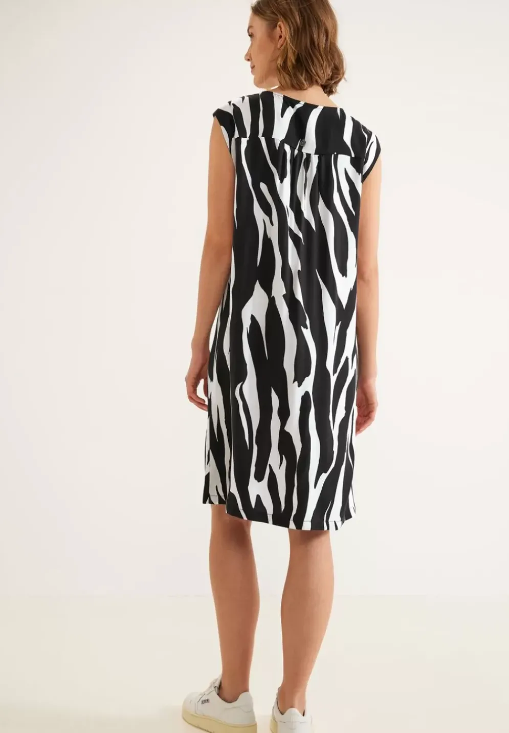 Viskose Kleid Mit Zebraprint