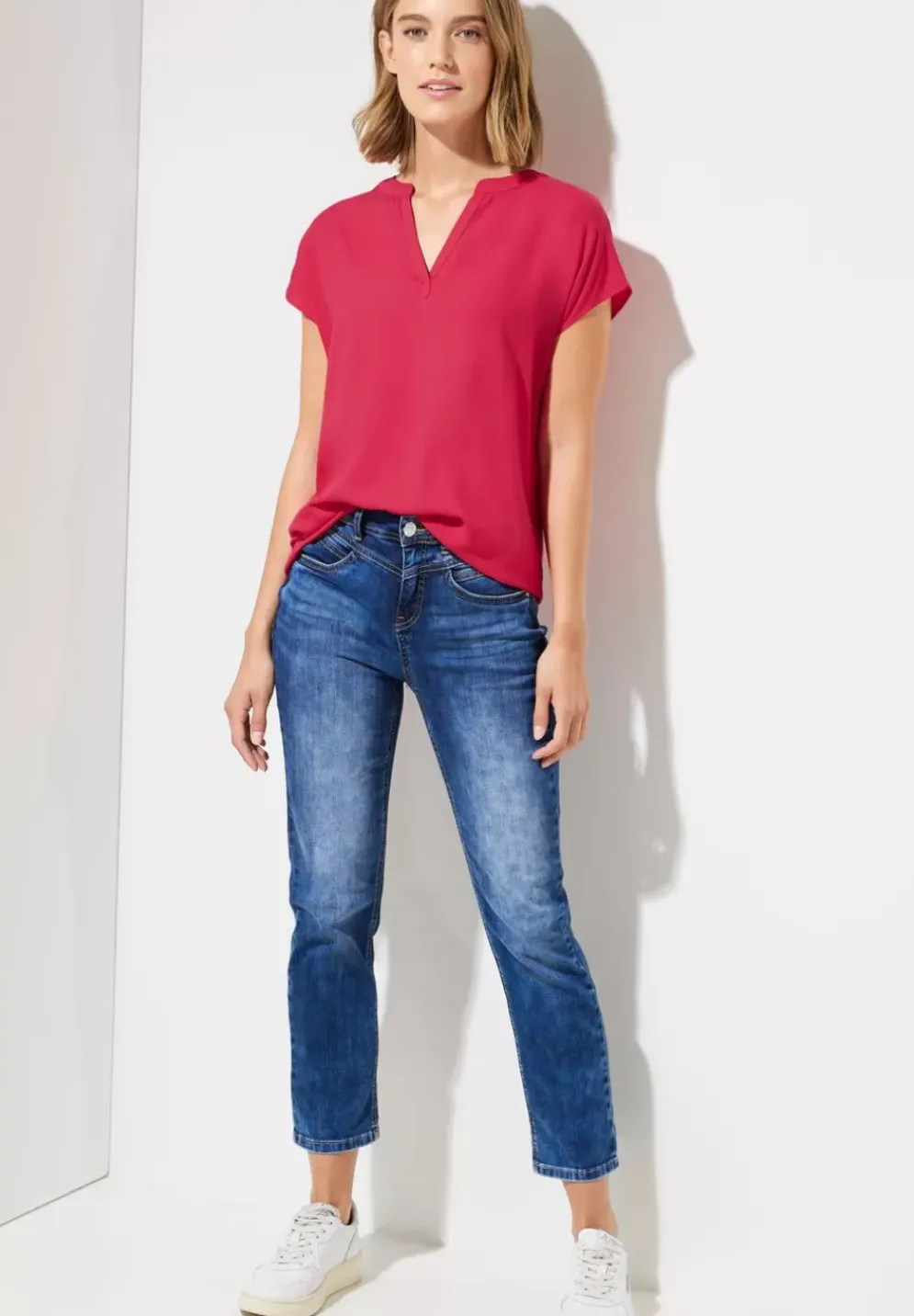 Viskose Long Blusenshirt