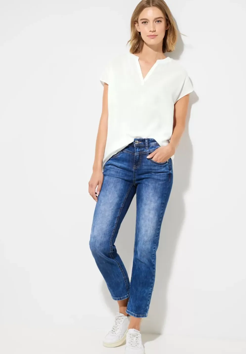 Viskose Long Blusenshirt