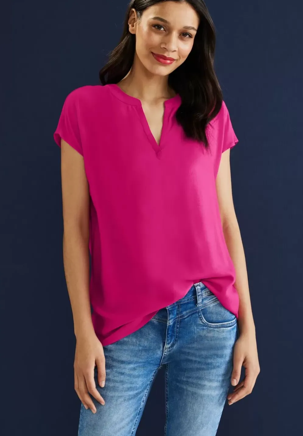 Viskose Long Blusenshirt